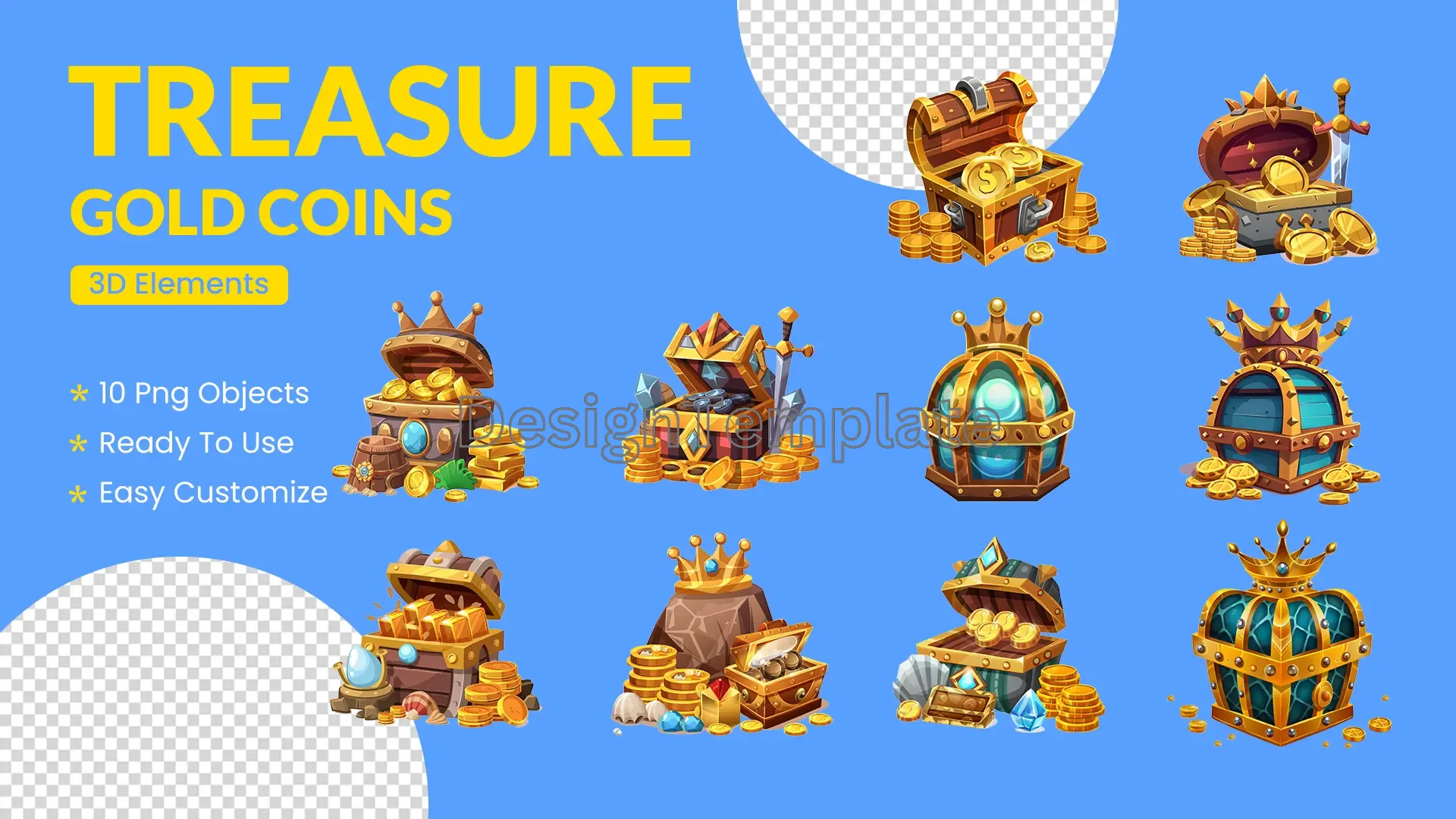 Gold Coin Cache A Treasure Hunter's 3D Pack
